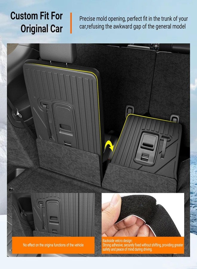 powoq 3rd Backrest Mat Compatible with 2016-2026 Dodge Durango 6&7 Seats Seat Back Protector Replacement for 2016-2026 Dodge Durango Accessories (3rd Row Backrest Mat) - Image 2